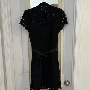 Elegant Black Lace Dress